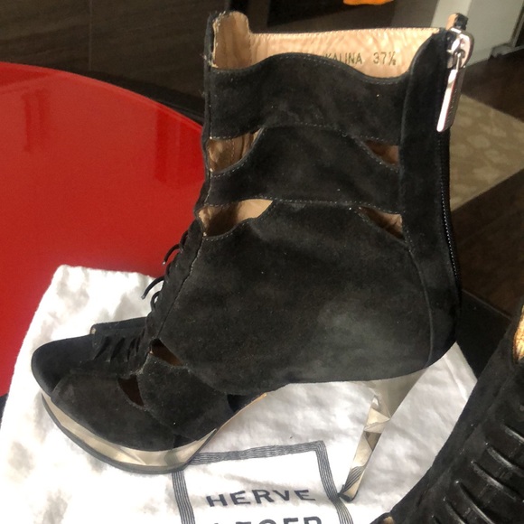 Herve Leger open toe booties, size 7.5 - Picture 11 of 12